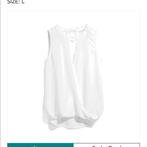 41 Hawthorn Clearwater Mixed Material Surplice Blouse